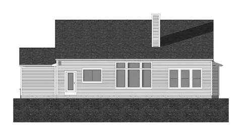 The Mackenzie house plan, exterior view 3